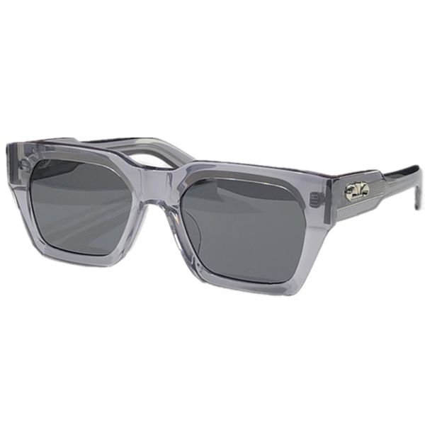 

2023lux chretrovintage 925s concise square sunglasses uv400 polarized punk style bold imported plank fulrim 5321155 for prescription fullset, White;black
