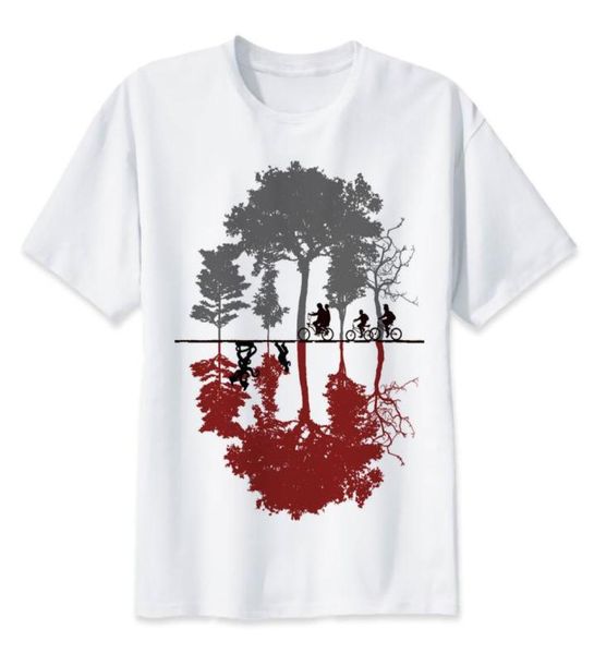 

stranger things t shirt men modal graphic print tees streetwear mens tshirt funny anime hip hop geek tshirts hip hop white1987886, White;black