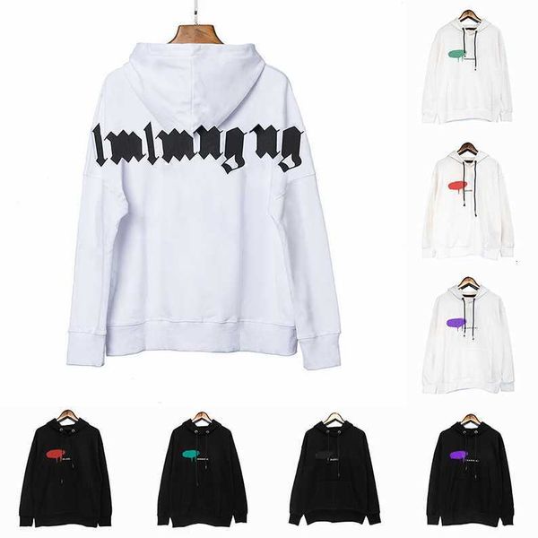 

palms hoodies mens womens designer man long sleeve warm cotton luxurys hoody clothing sweaters pullover clothes sweatshirts, Black