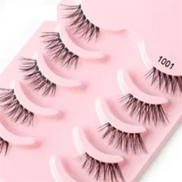 

half eey lashes 3/5 pairs faux mink lashes reusable false eyelashes natural fluffy makeup tools extension fake lashes maquiagem a15