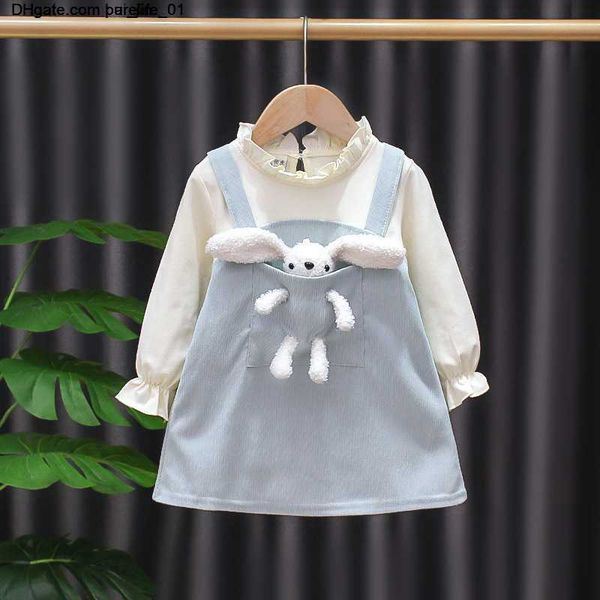 

dresses girls autumn winter new princess dress 2 pieces for children clothing baby girl dress fashion, Red;yellow