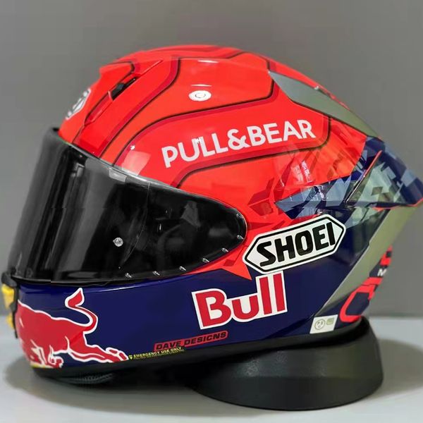 

full face shoei x15 blue ant redb marquez 93 motorcycle helmet anti-fog visor man riding car motocross racing motorbike helmet-not-original-