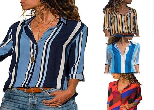 

latest fashion design stripe patchwork cold shoulder irregular ladies blouses 99560864844274, White