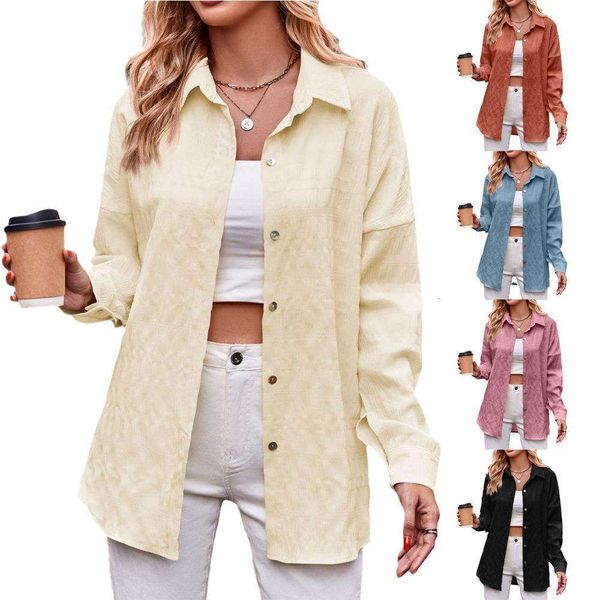 

title blouses womens clothing autumn and winter casual fashion bubble check loose shirt, White