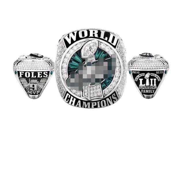 

cluster rings nfl championship ring rugby, Golden;silver