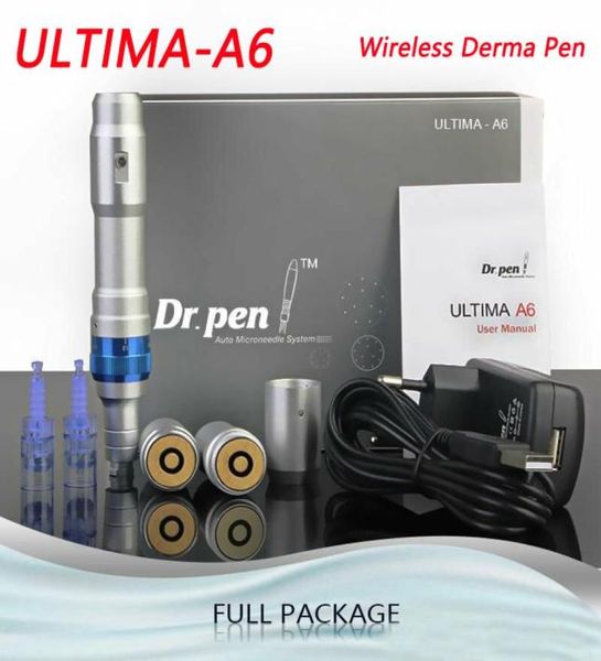 

dr pen a6 dr pen ultima a6 auto electric mirco derma pen stamp rechargeable micro needles with 2pcs disposable cartridges7736574
