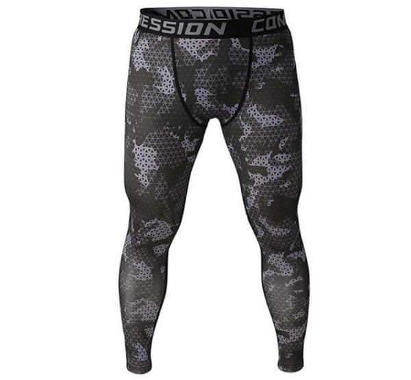 

2020 camouflage men pants fitness joggers compression tights long pants leggings mens wear jogginsg3239381, Black
