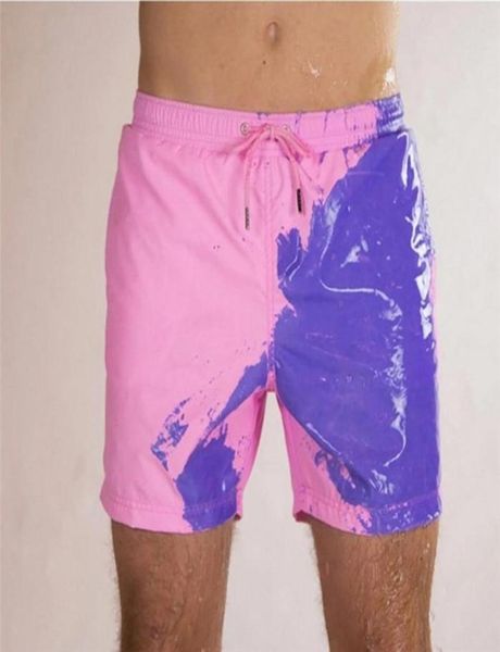 

color changing swim shorts for men boys bathing suit 2021 quick dry beach swimming trunks water discoloration board pants men0392074563, White;black