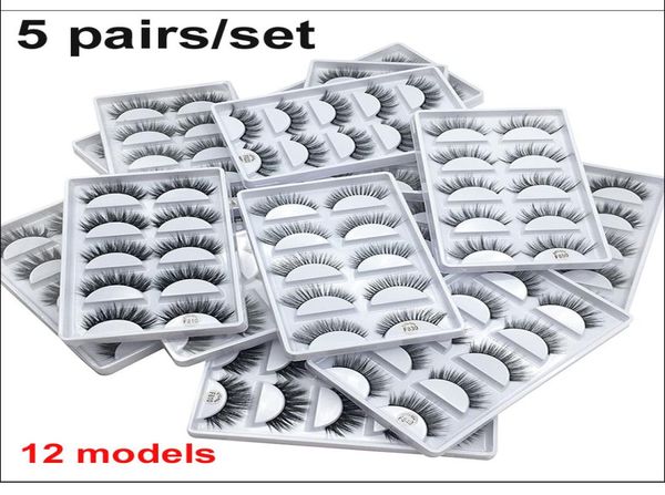 

3d eye lashes thick false eyelashes 5 pairs of false eyelashes eye makeup mink false lashes soft natural 12 models5761887