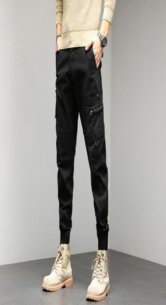 

men039s pants men winter outdoor fitness jogging black cargo autumn fashion casual loose sports large side pockets trouser3802989