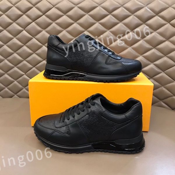 

2023 new luxury fashion men casuals shoes thick bottoms running sneakers popular low leather designer outdoor run casual athletic shoes 39-, Black