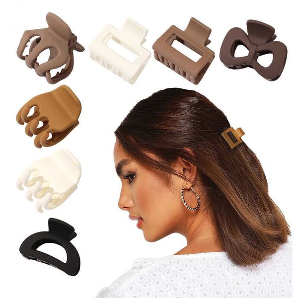 

new fashion small geometry solid colorr clip hairpin barrettes for women girl accessories headwear hair claw, Slivery;white