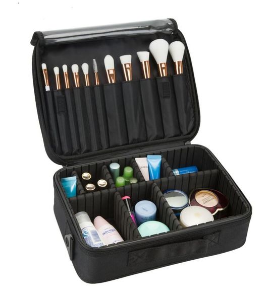 

professional makeup brush case 3 layers cosmetic beauty artist organizer makeup suitcase large space with shoulder strap2959768