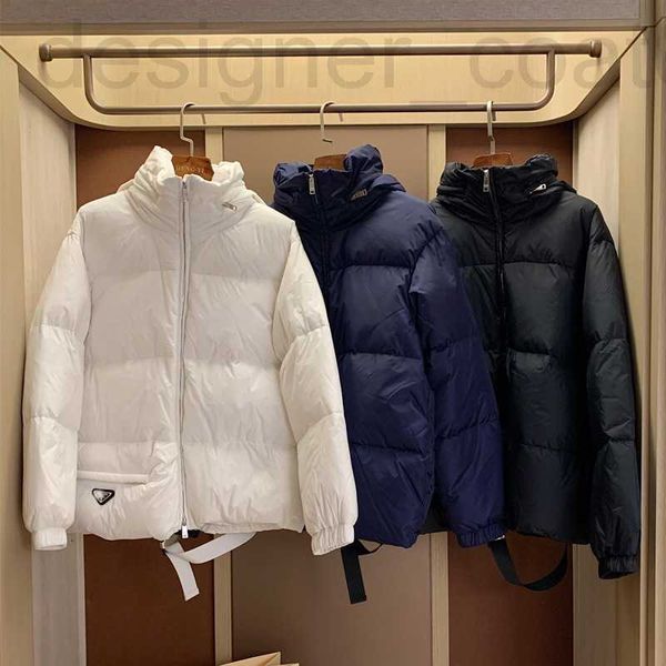 

women's down & parkas designer pjia's high-end short down jacket 2022 new white goose women's clothing korean hooded warm lon, Black