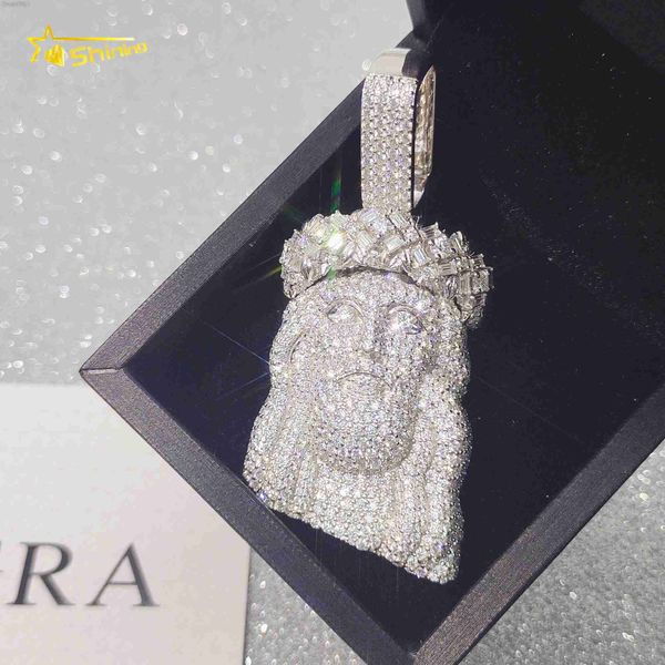

pass diamond tester fl moissanite hip hop jewelry s925 jesus pendant, Silver