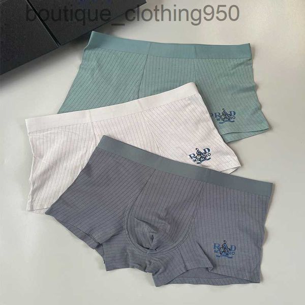 

designer luxury brand underwear men underpants traceless pure cotton antibacterial breathable flat angle shorts gift box, Black;white
