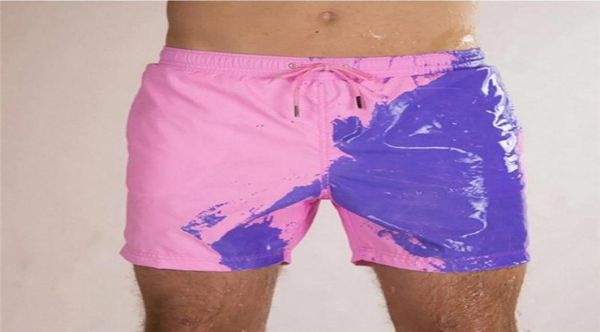 

color changing swim shorts for men boys bathing suit 2021 quick dry beach swimming trunks water discoloration board pants men0397433995, White;black