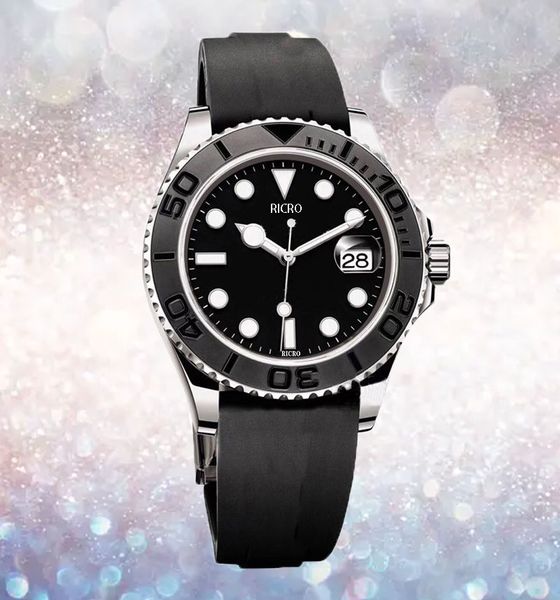 

luxury mens watch diver series watch with japanese movement black dial ceramic ring two tone inlaid stainless steel band sapphire glass watc, Slivery;brown