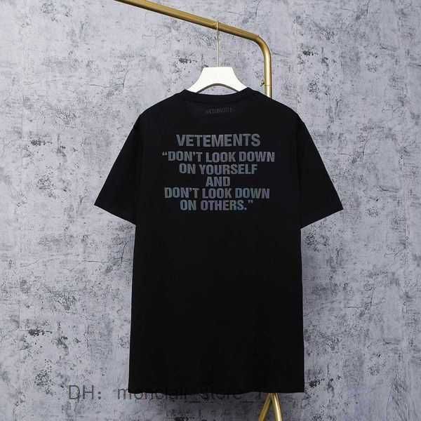 

reprreesent vetements shirt designer new 2023 t-shirt men women fashion brand letters reflective tee vtm short sleeve mens womens 2 air2, White;black