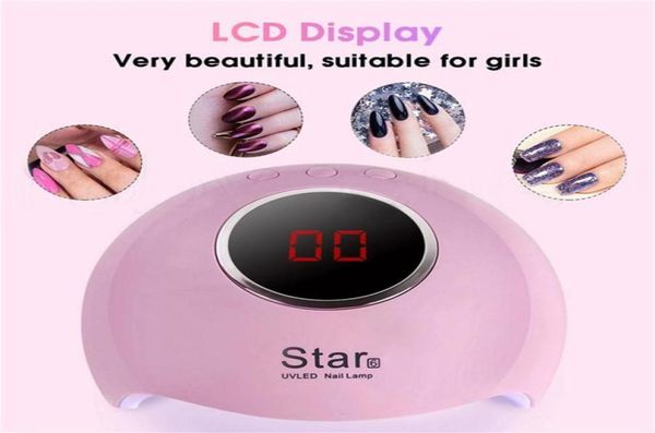 

dropship star6 nail dryer mini uv led lamp for nail manicure lcd display drying all gels nail polish nails art tools 36w248j3063335
