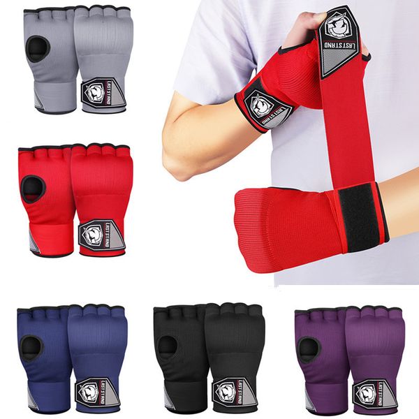 

protective gear 2pcs gel boxing gloves boxing hand wrap inner gloves with long wrist strap mma muay thai combat training hand protective gea