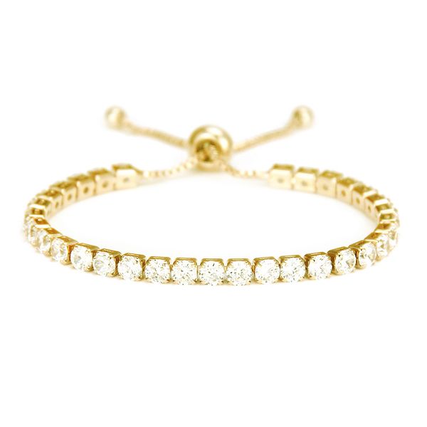 

bracelet women gold/silver cz shiny designer adjustable bracelets women fashion 4mm snake bone tennis sports bracelet girls jewelry, Golden;silver