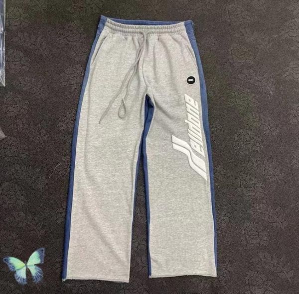 

oversize loose leg stitching foam wide leg trousers straight jeans women men5927541, Black;brown