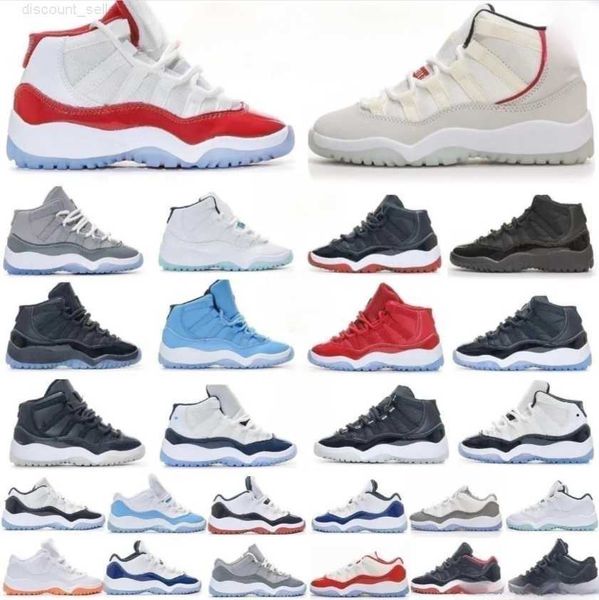 

2023 11s xi children kids shoes 11 boys basketball jumpman shoe bred cool grey black sneaker chicago designer military grey trainers baby yo, Black;red
