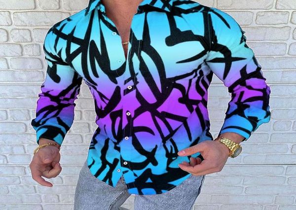 

men039s casual shirts summer men shirt camisa party long sleeve blue green red purple stripe printed male3393039, White;black