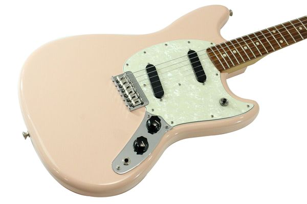 

offset mustang shell pink electric guitar