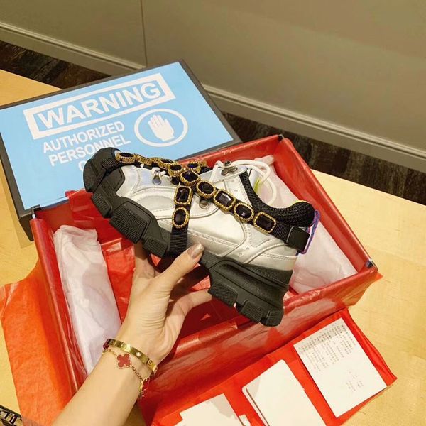 

designer trainer sneakers casual shoes black white men women platform fashion low shoe 0808