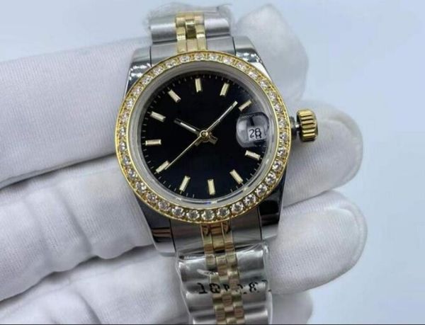 

31mm women's watch ladies automatic mechanical watches womens stainless steel folding buckle sport waterproof fashion wristwatch women-, Slivery;brown