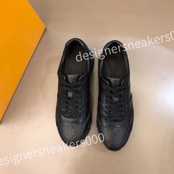 

luxury quality sneakers fashion platform shoes embossed letter sneaker men women trainers genuine leather casual shoe rd0806, Black