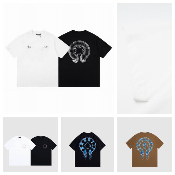 

23 designers t shirts classic mens shirt heart fashion brand letter sanskrit cross pattern sweater t-shirts pullover cotton tshirts, White;black