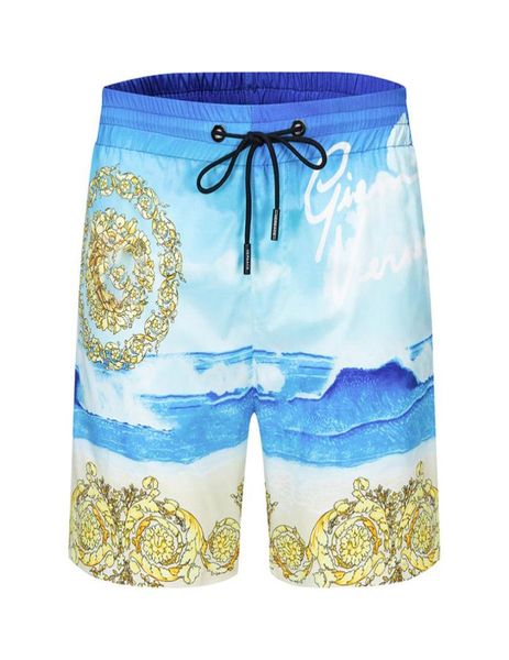 

2022 summer new men039s pants fashion leisure beach pants silky fabric shorts design style highend brandfy 058603393, Black