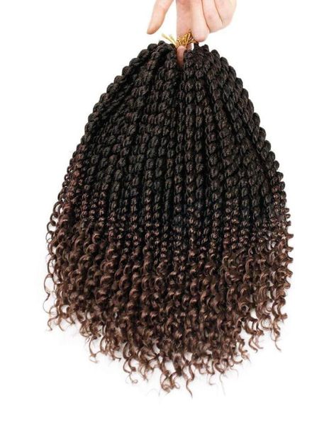 

water wave spring synthetic crochet braids tress hair with water weave curly in pre 18inch tress hair bulks1024311, Black