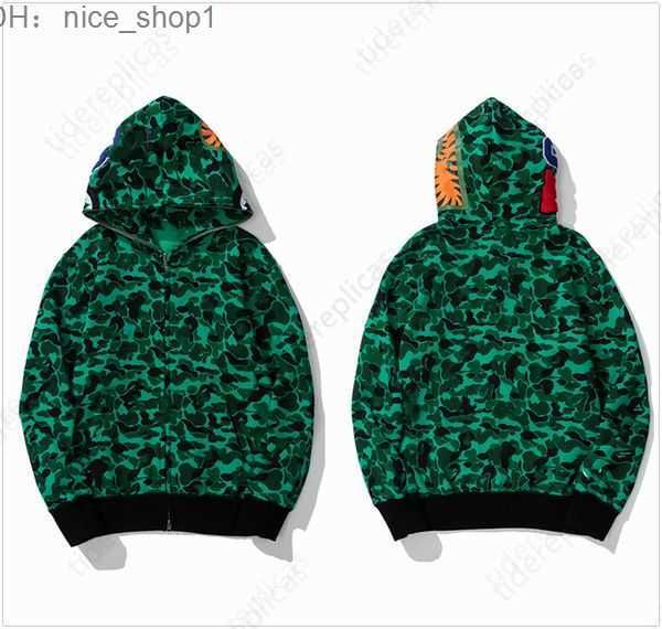 

bapesta hoodie mens designer hoodie shark luminous women letters camo hoody oversized cotton zip sweaters hoodys cardigan a7 10 mf5t, Black