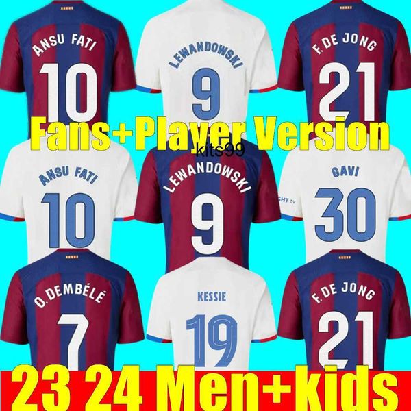 

23 24 camisetas de football soccer jerseys pedri lewandowski barca gavi ansu fati ferran barcelonas raphinha dest football, Black;yellow