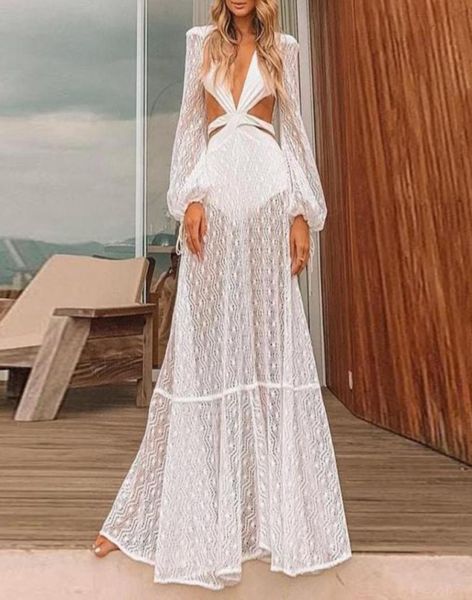 

summer floral elegant swimsuit belt suit long cover up beach dress off shoulder woman coverup swimwear coverups women039s9967093, White;black