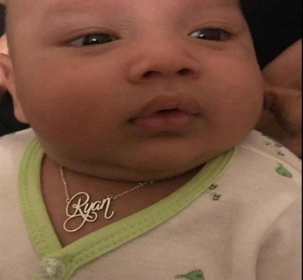 

custom child necklace baby name necklaces women kids gifts personalized nameplate jewelry stainless steel rose gold accessories2266142583, Silver
