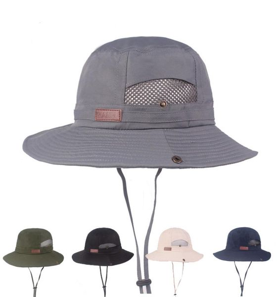 

fishing design sun hat and mesh hat for menwomen safari cap with sun protection bucket outdoor boonie hat3946832, Black;white