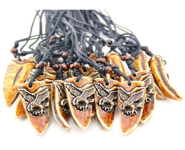 

new 12pcs cool boy man tribe style eagle pendants necklaces lot whole xl592453844, Silver