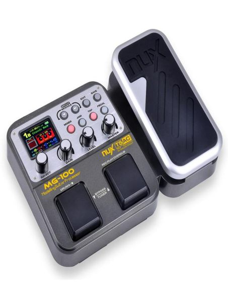 

nux mg100 guitar pedal multi effects pedal 58 effect models 20 seconds loop drum machine 8 effects played simultaneously8122033