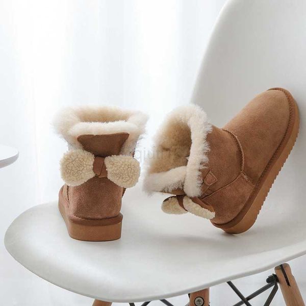 

boots charming custom made 2023 real sheepskin woman winter classic snow boots genuine sheepskin women boots women, Black