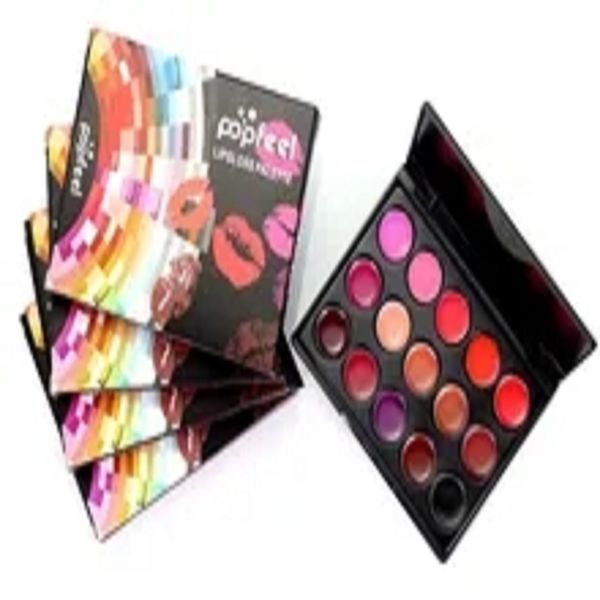 

15 colors/set lip gloss palette women moisturizing longlasting matte lipstick women girls lipstick nude lip cosmetic makeup tool a5
