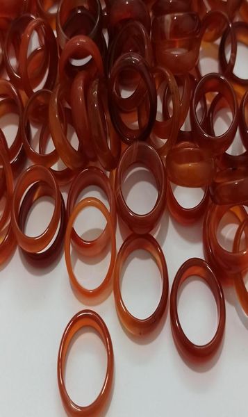 

natural handmade red agate rings ship ping0123456789061668, Silver