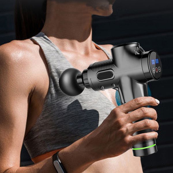 

full body massager fascial massage gun electric percussion pistol massager for body neck back deep tissue muscle relaxation pain relief fitn