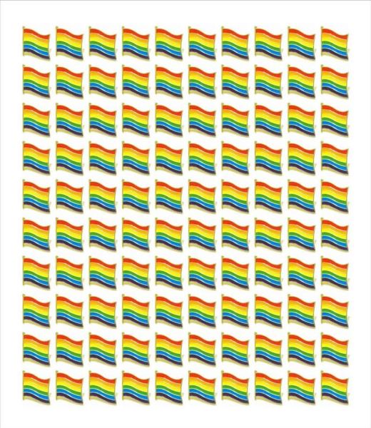 

whole 100pcs gay pride pins lgbtq rainbow flag brooch pins for clothes bag decoration h1018242b7396274, Gray