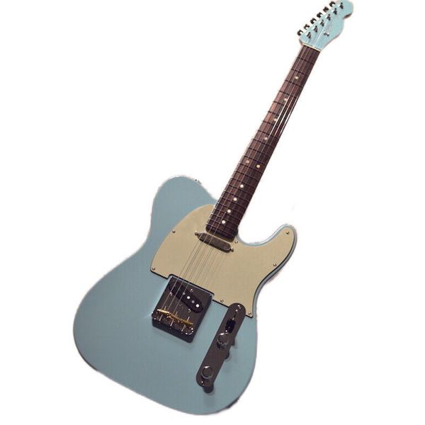 

fsr made in japan hybrid ii tele daphne blue with matching head electric guitar