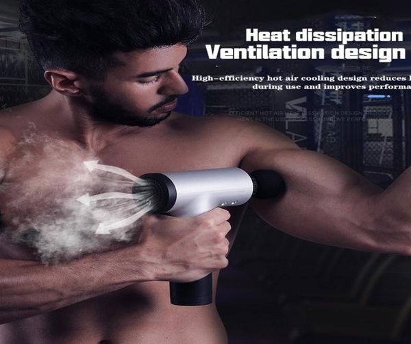 

tissue muscle massage myofascial physiotherapy instrument mute touch screen fascia gun massage gun relax electric warp film impact6235205